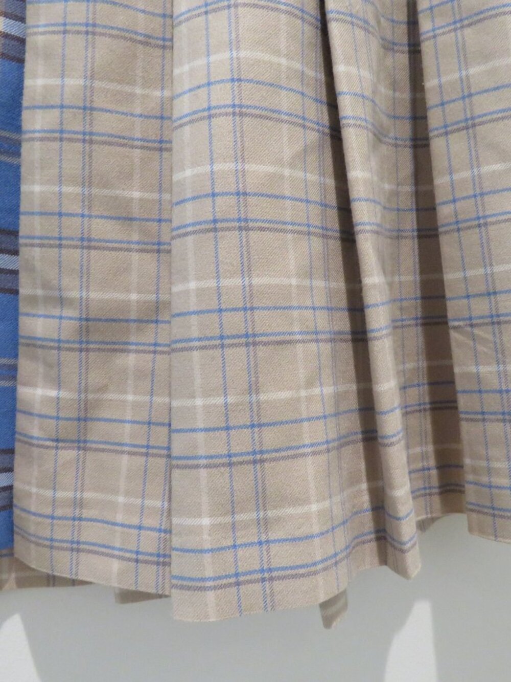 ARITZIA SUNDAY BEST Olive Micro Pleat Plaid Mini Skirt 4 Academia Coquette Prep - Picture 7 of 15